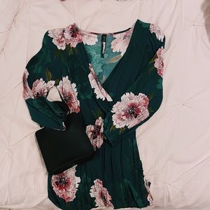 Plenty Tracy Reese Aleah Floral Faux Wrap Dress